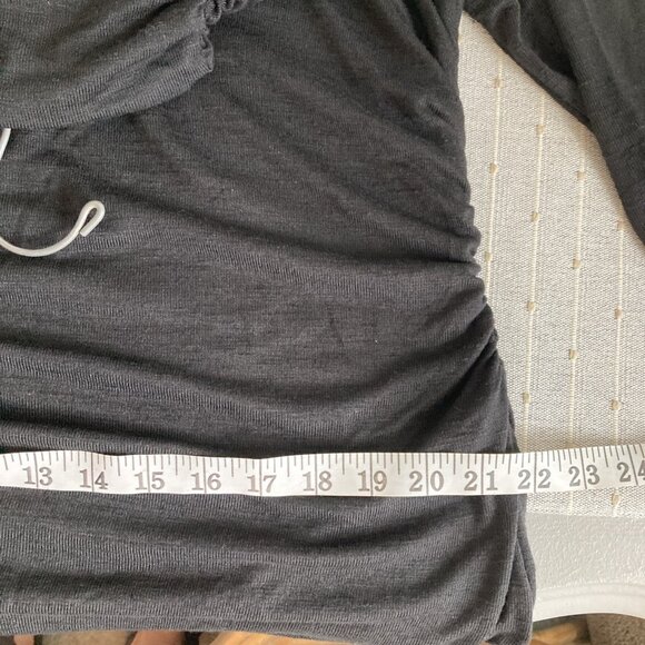 Boston Proper Funnel Cowl Neck Knit Top Long Sleeves Tunic Shirt Size Large - Picture 9 of 13